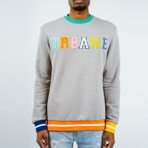 URBANE "Limited Edition" Embroidered Logo Crew Neck Long Sleeve Tee
